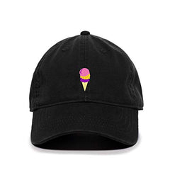 Ice Cream Baseball Cap Embroidered Cotton Adjustable Dad Hat