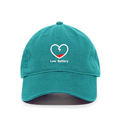 DSGN By DNA Low Battery Heart Baseball Cap Embroidered Cotton Adjustable Dad Hat