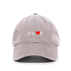 DSGN By DNA It's OK Baseball Cap Embroidered Cotton Adjustable Dad Hat