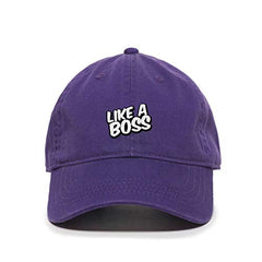 Like A Boss Baseball Cap Embroidered Cotton Adjustable Dad Hat