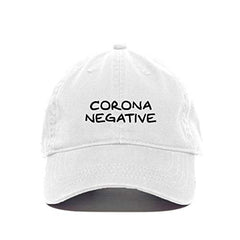 Virus Negative Baseball Cap Embroidered Cotton Adjustable Dad Hat