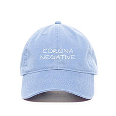 Virus Negative Baseball Cap Embroidered Cotton Adjustable Dad Hat