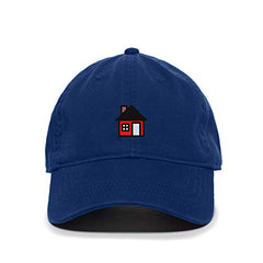 Red House Sign Baseball Cap Embroidered Cotton Adjustable Dad Hat
