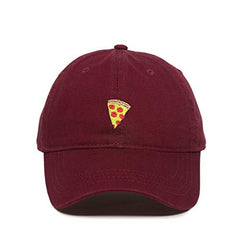 Pizza Slice Baseball Cap Embroidered Cotton Adjustable Dad Hat