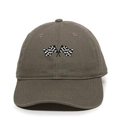 Race Flags Baseball Cap Embroidered Cotton Adjustble Dad Hat