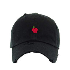 Teacher Apple Vintage Baseball Cap Embroidered Cotton Adjustable Distressed Dad Hat