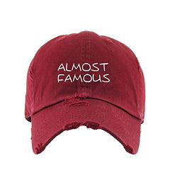 Almost Famous Vintage Baseball Cap Embroidered Cotton Adjustable Distressed Dad Hat