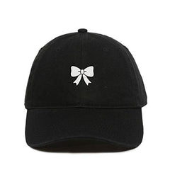 Long Bowtie Dad Baseball Cap Embroidered Cotton Adjustable Dad Hat