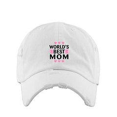 Best Mom Vintage Baseball Cap Embroidered Cotton Adjustable Distressed Dad Hat