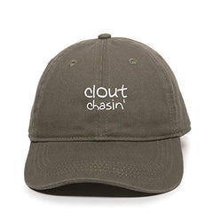 Clout Chasin' Dad Baseball Cap Embroidered Cotton Adjustable Dad Hat