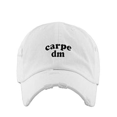 Carpe DM Vintage Baseball Cap Embroidered Cotton Adjustable Distressed Dad Hat