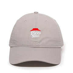 Pizza Slut Dad Baseball Cap Embroidered Cotton Adjustable Dad Hat