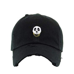 Panda Chains Vintage Baseball Cap Embroidered Cotton Adjustable Distressed Dad Hat