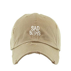 Sad Boys Vintage Baseball Cap Embroidered Cotton Adjustable Distressed Dad Hat