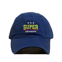 Super Grandpa Dad Baseball Cap Embroidered Cotton Adjustable Dad Hat