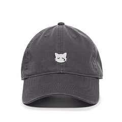 Crying Cat Baseball Cap Embroidered Cotton Adjustable Dad Hat