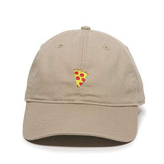 Pizza Slice Baseball Cap Embroidered Cotton Adjustable Dad Hat