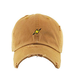 Bolt Vintage Baseball Cap Embroidered Cotton Adjustable Distressed Dad Hat