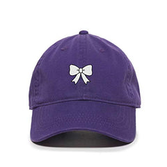 Long Bowtie Dad Baseball Cap Embroidered Cotton Adjustable Dad Hat