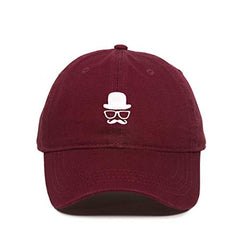 Gentleman French Mustache Baseball Cap Embroidered Cotton Adjustable Dad Hat