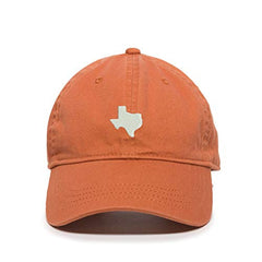 Lone Star State Texas Map Baseball Cap Embroidered Cotton Adjustable Dad Hat