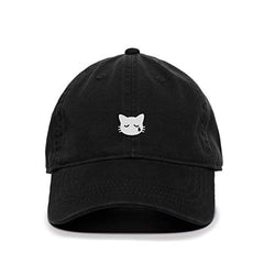 Crying Cat Baseball Cap Embroidered Cotton Adjustable Dad Hat