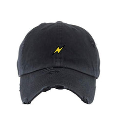 Bolt Vintage Baseball Cap Embroidered Cotton Adjustable Distressed Dad Hat