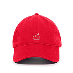 Apple Pear Baseball Cap Embroidered Cotton Adjustable Dad Hat