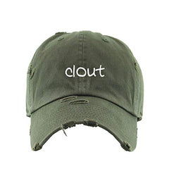 Clout Vintage Baseball Cap Embroidered Cotton Adjustable Distressed Dad Hat