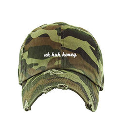 Uh Huh Honey Vintage Baseball Cap Embroidered Cotton Adjustable Distressed Dad Hat