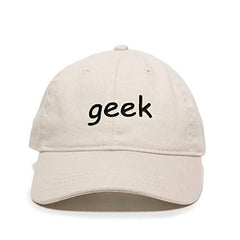 Geek Baseball Cap Embroidered Cotton Adjustable Dad Hat