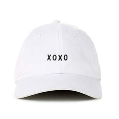 XOXO Hugs and Kisses Baseball Cap Embroidered Cotton Adjustable Dad Hat