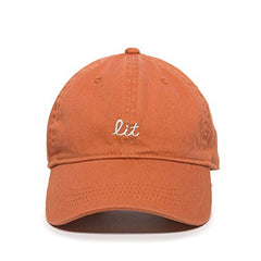 It's Lit Baseball Cap Embroidered Cotton Adjustable Dad Hat