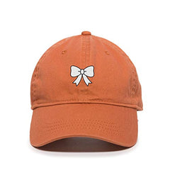 Long Bowtie Dad Baseball Cap Embroidered Cotton Adjustable Dad Hat