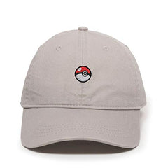 Pokeball Baseball Cap Embroidered Cotton Adjustable Dad Hat