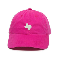 Lone Star State Texas Map Baseball Cap Embroidered Cotton Adjustable Dad Hat