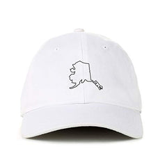 Alabama Map Outline Dad Baseball Cap Embroidered Cotton Adjustable Dad Hat