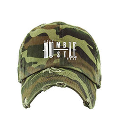 Stay Humble Hustle Hard Vintage Baseball Cap Embroidered Cotton Adjustable Distressed Dad Hat