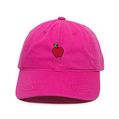 Teacher Apple Baseball Cap Embroidered Cotton Adjustable Dad Hat