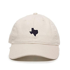 Lone Star State Texas Map Baseball Cap Embroidered Cotton Adjustable Dad Hat