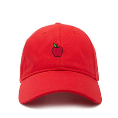 Teacher Apple Baseball Cap Embroidered Cotton Adjustable Dad Hat