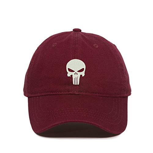 Punisher Skull Baseball Cap Embroidered Cotton Adjustable Dad Hat