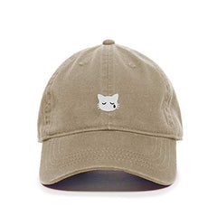 Crying Cat Baseball Cap Embroidered Cotton Adjustable Dad Hat