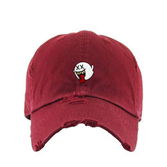 Silly Ghost Vintage Baseball Cap Embroidered Cotton Adjustable Distressed Dad Hat