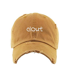 Clout Vintage Baseball Cap Embroidered Cotton Adjustable Distressed Dad Hat