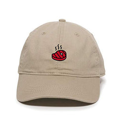 Grill Steak Baseball Cap Embroidered Cotton Adjustable Dad Hat