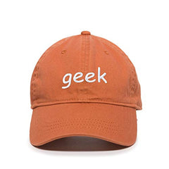 Geek Baseball Cap Embroidered Cotton Adjustable Dad Hat