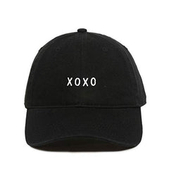 XOXO Hugs and Kisses Baseball Cap Embroidered Cotton Adjustable Dad Hat