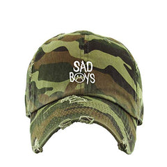 Sad Boys Vintage Baseball Cap Embroidered Cotton Adjustable Distressed Dad Hat