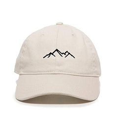 Mountain Outdoors Baseball Cap Embroidered Cotton Adjustable Dad Hat